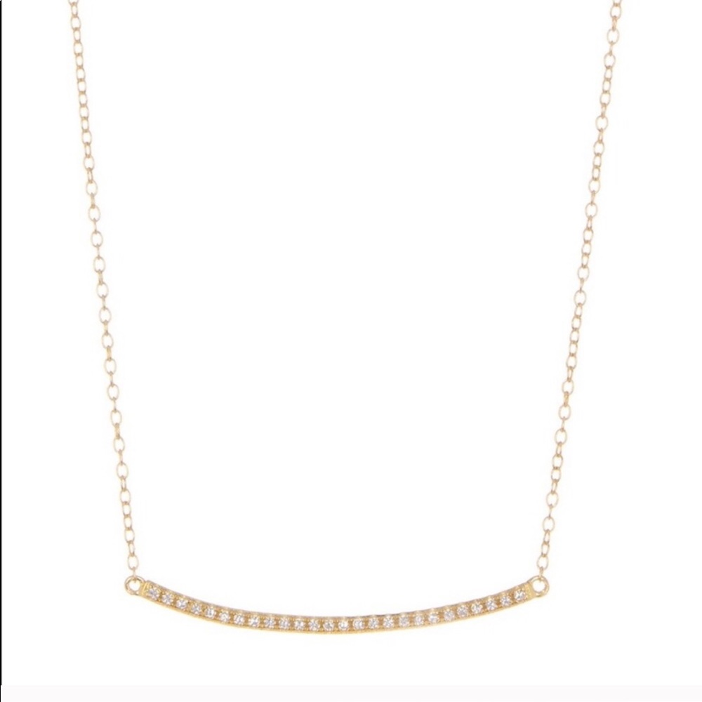 NEW Argento Vivo Curved Bar Gold Necklace